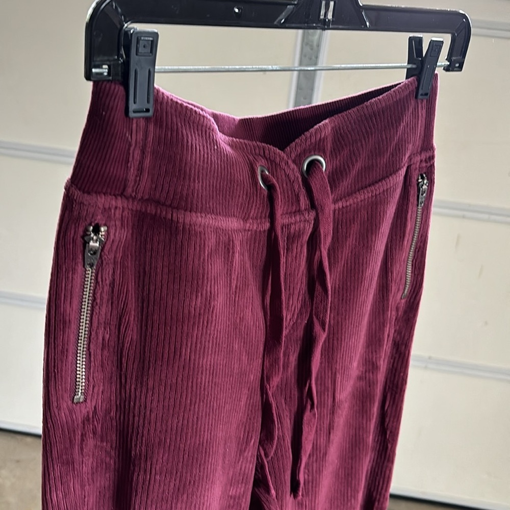 Free People Movement Comfy Ribbed Soft Velvety Lounge/Everyday Pants - Size: sp